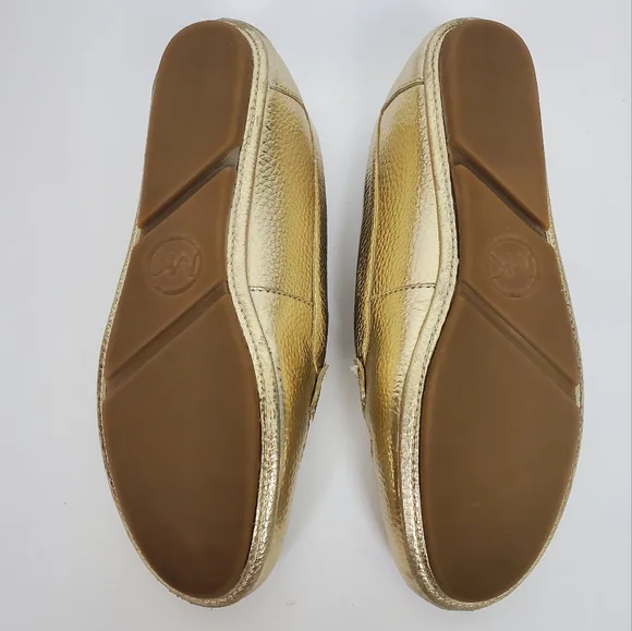 MICHAEL KORS Juliette Loafer Driving Moc Metallic Gold - Picture 8 of 12